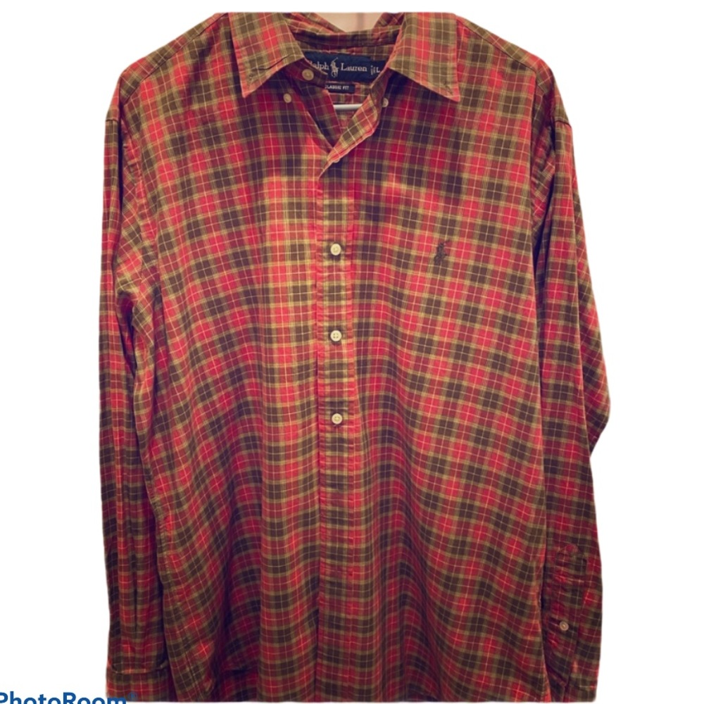 Lg Ralph Lauren “Classic Fit” l/s button up, EUC